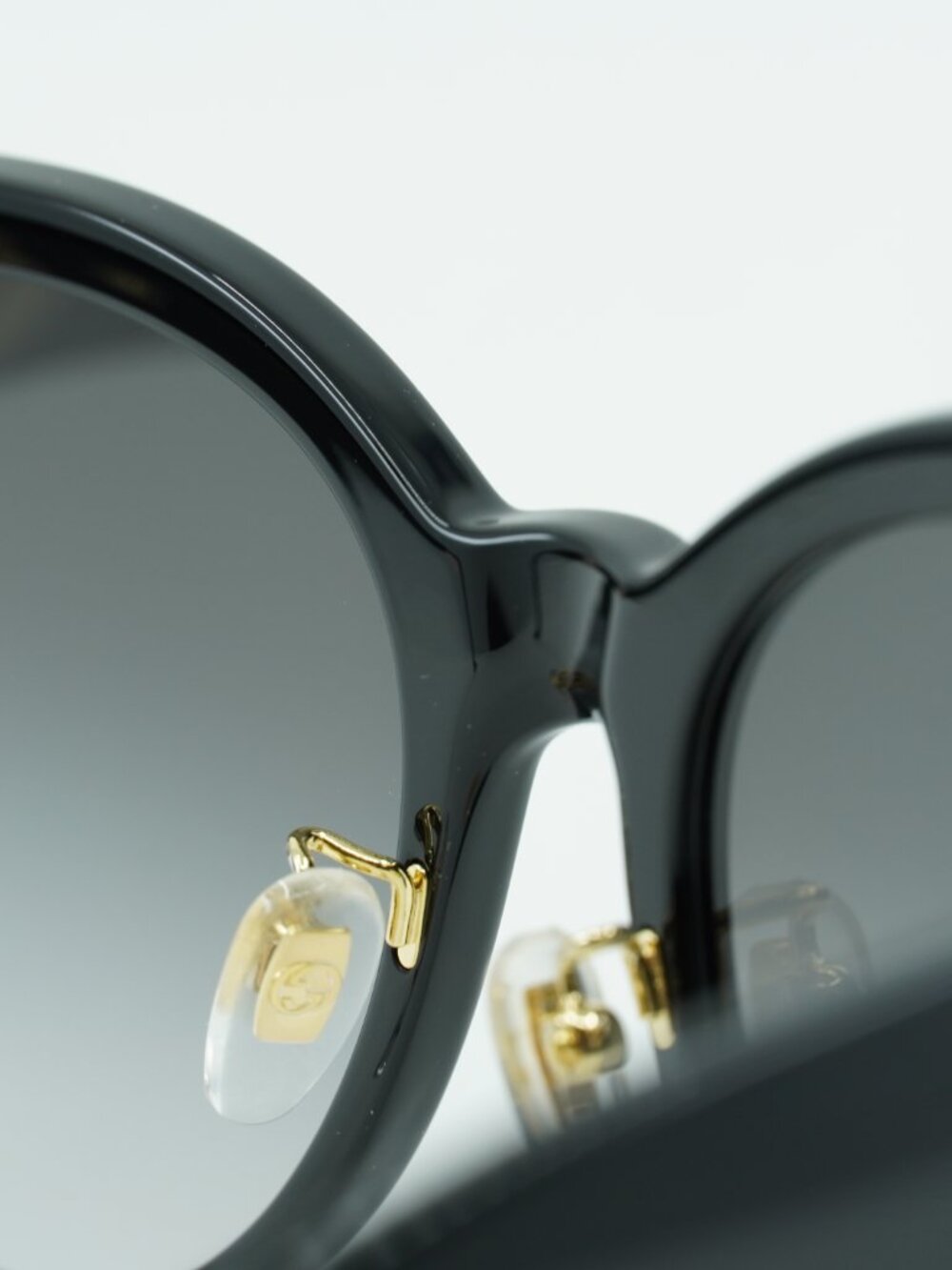 Gucci GG1028SK 006 Cat Eye Sunglasses - Black / Grey - Picture 11 of 14